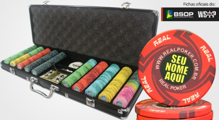 Maleta de Poker 500 Fichas Personalizadas em Cerâmica - EPT